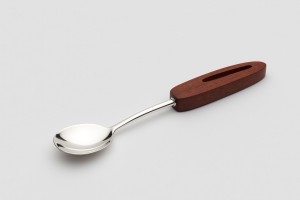 Serving Spoon / 925 Silver, Red Gum Timber